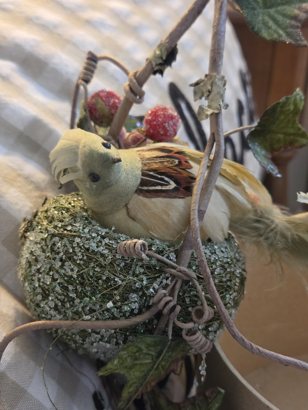 Vintage Rustic Bird Nest Partridge In A Pear Tree Decor Pear Candles
